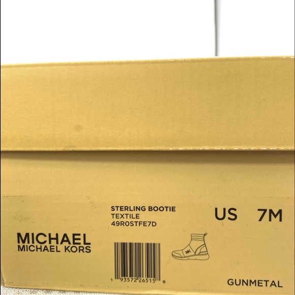Michael Kors Sterling Bootie Textile Gunmetal Wmns - Picture 9 of 9